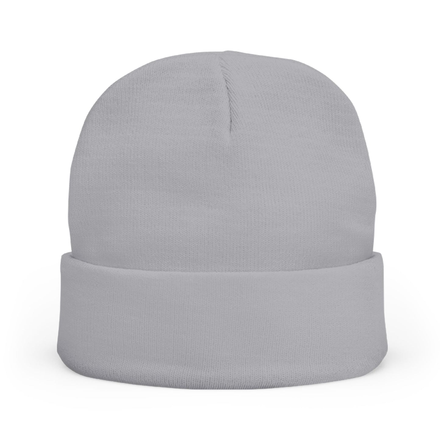 Black Embroidered Knit Beanie