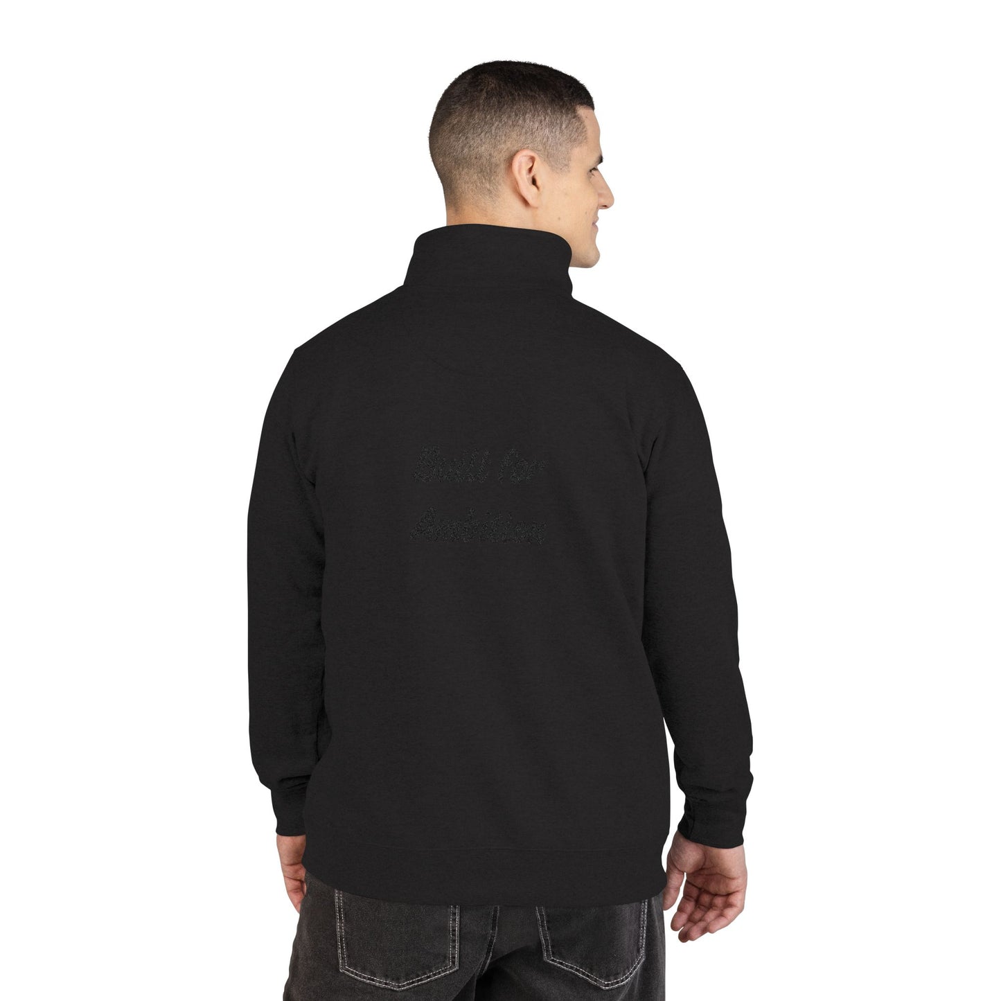 Built for Ambition Embroidery Fleece Pullover Black Font