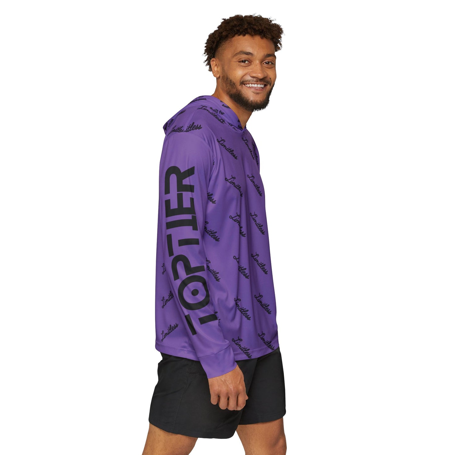 Light Purple AOP Limitless Sports Warmup Hoodie