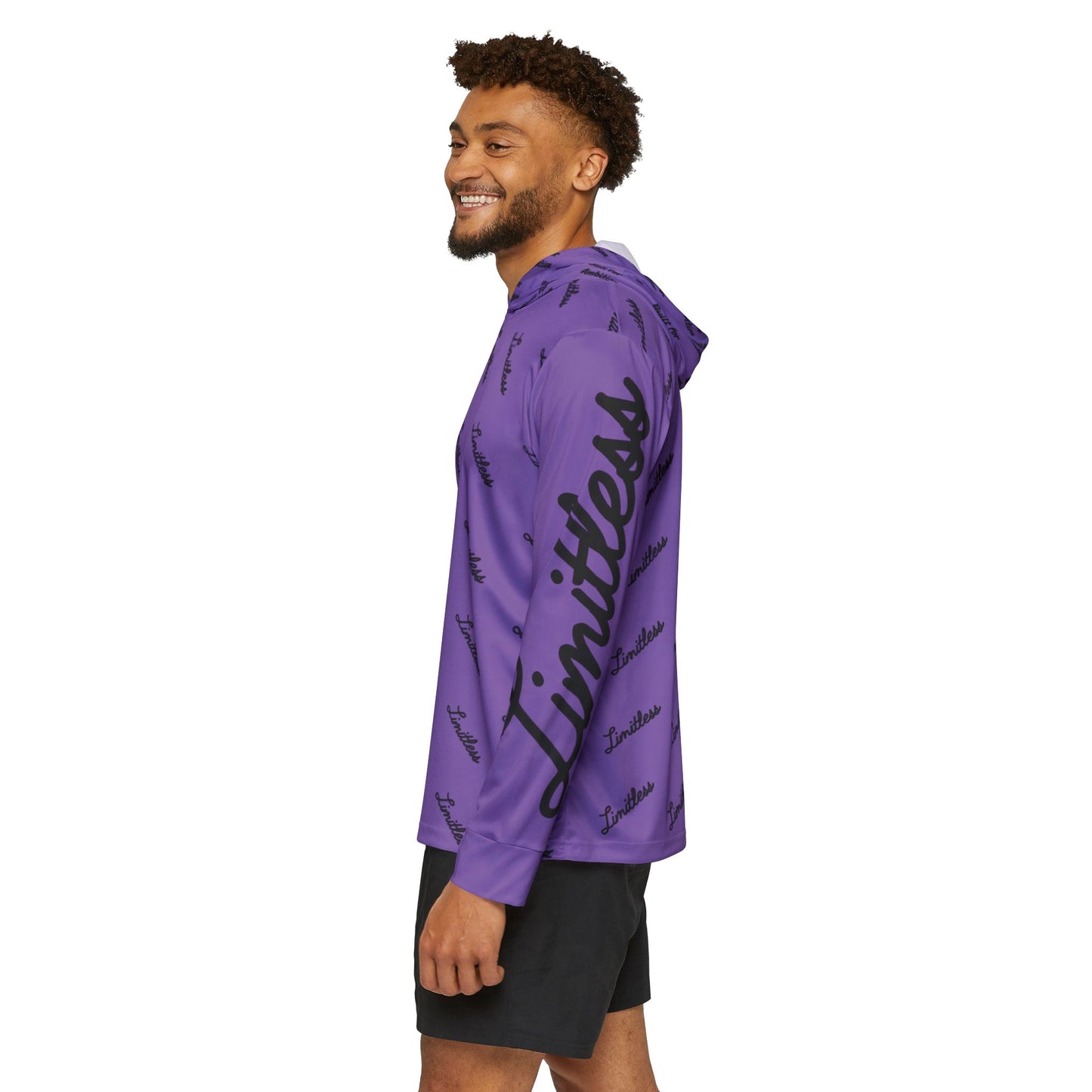 Light Purple AOP Limitless Sports Warmup Hoodie
