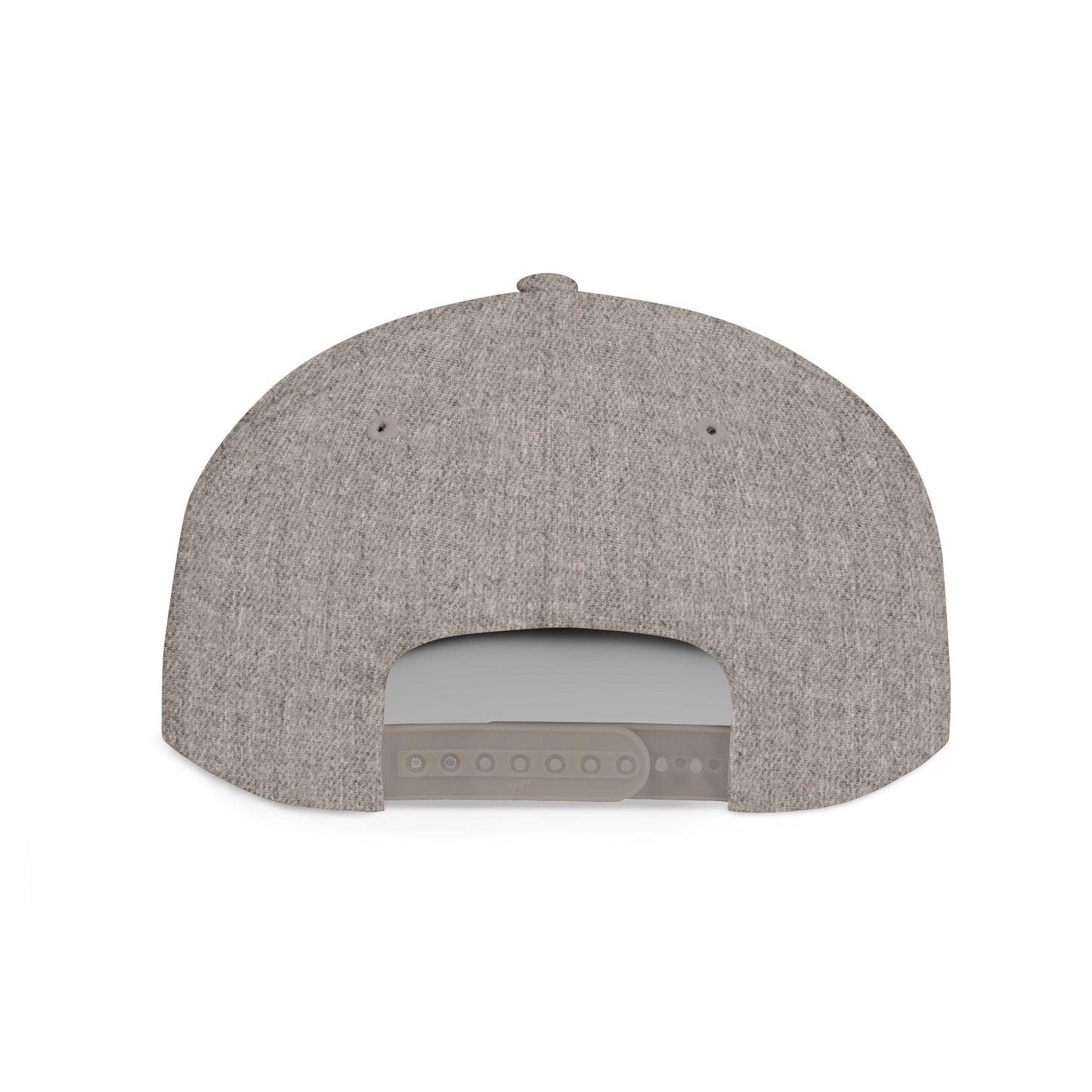 Embroidery Flat Bill Snapback Hat Black Font