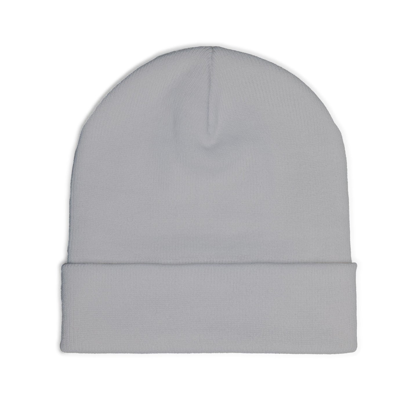 Black Embroidered Knit Beanie