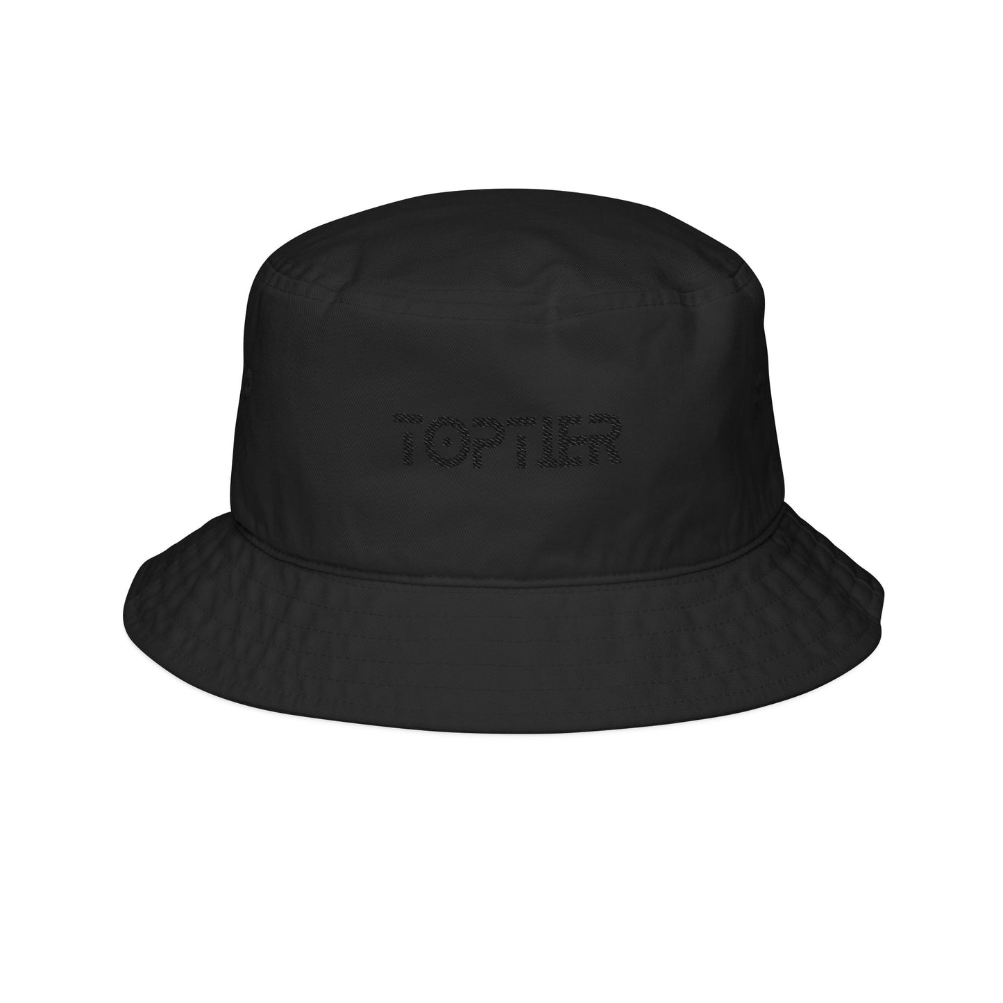 Embroidered Bucket Hat Black Font
