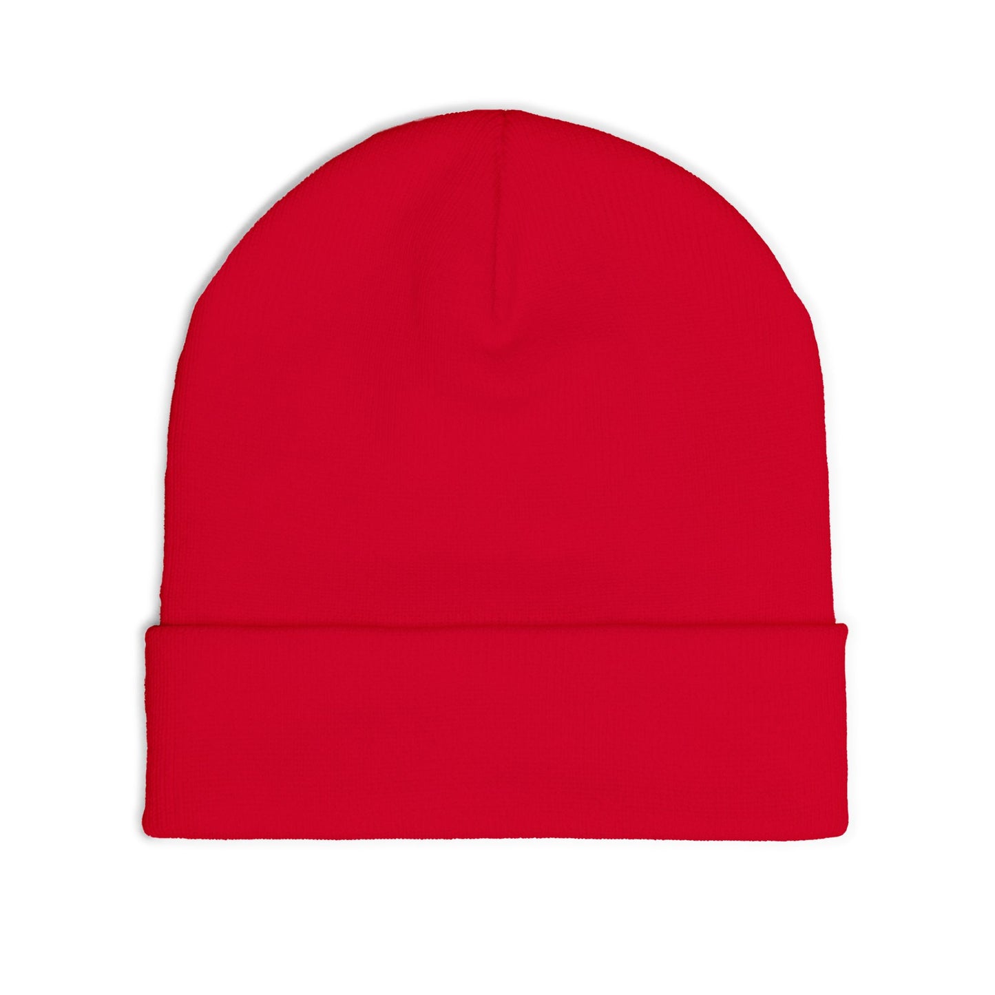 Black Embroidered Knit Beanie