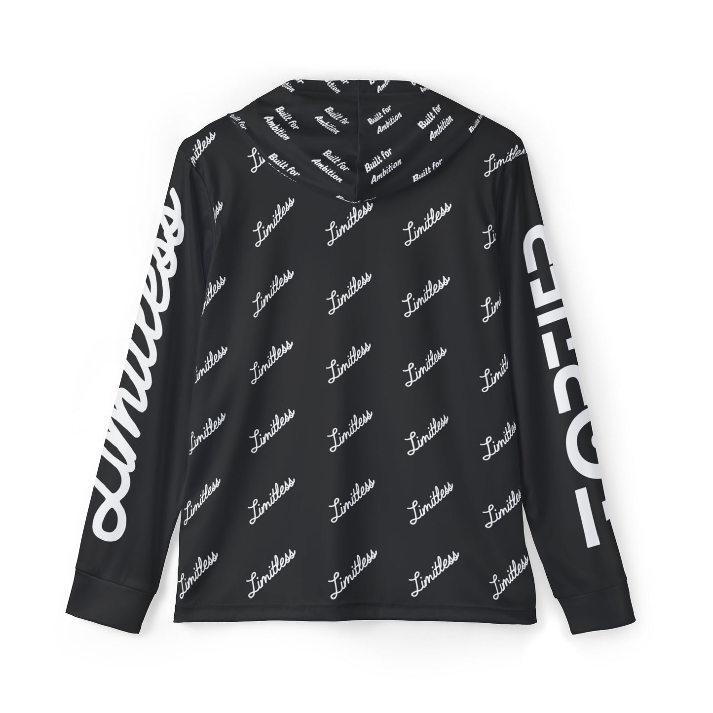 Black AOP Limitless Sports Warmup Hoodie