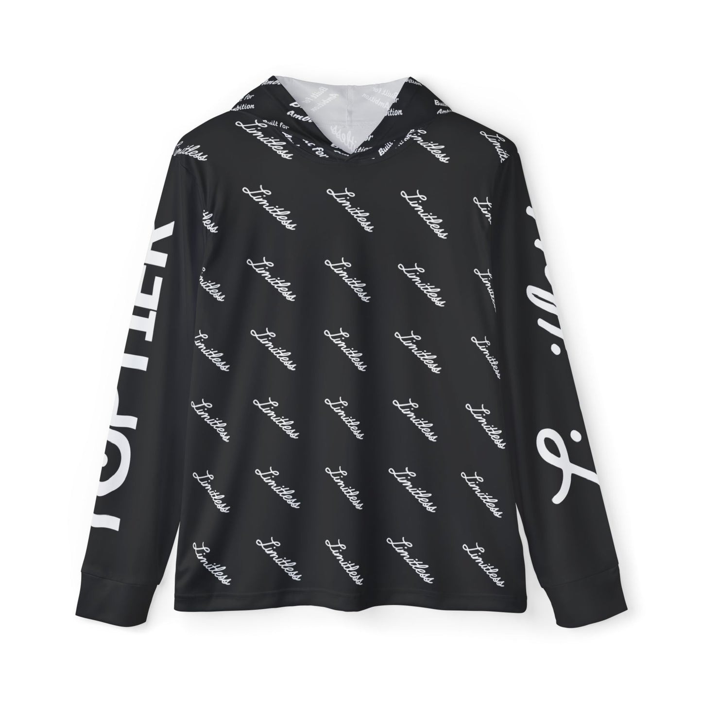 Black AOP Limitless Sports Warmup Hoodie