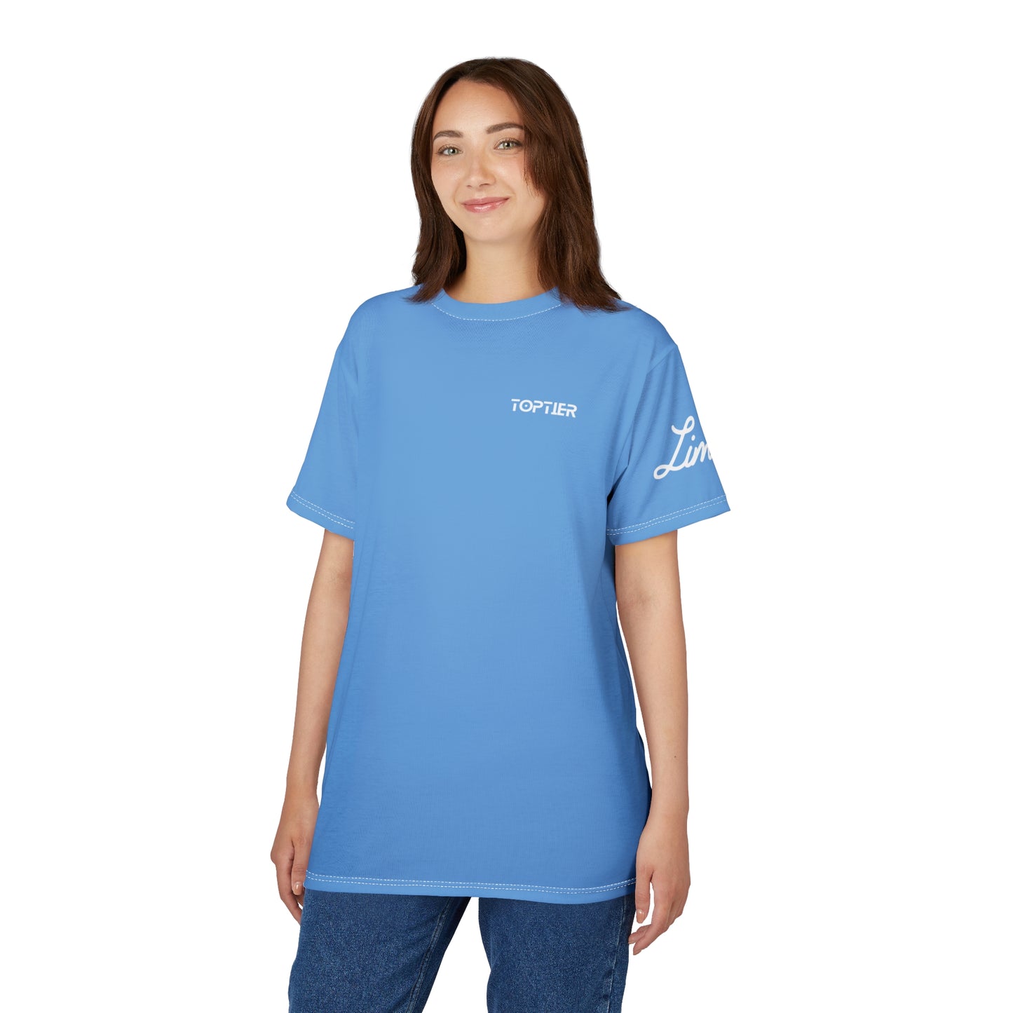 Top Tier Workout Shirt - Light Blue Limitless