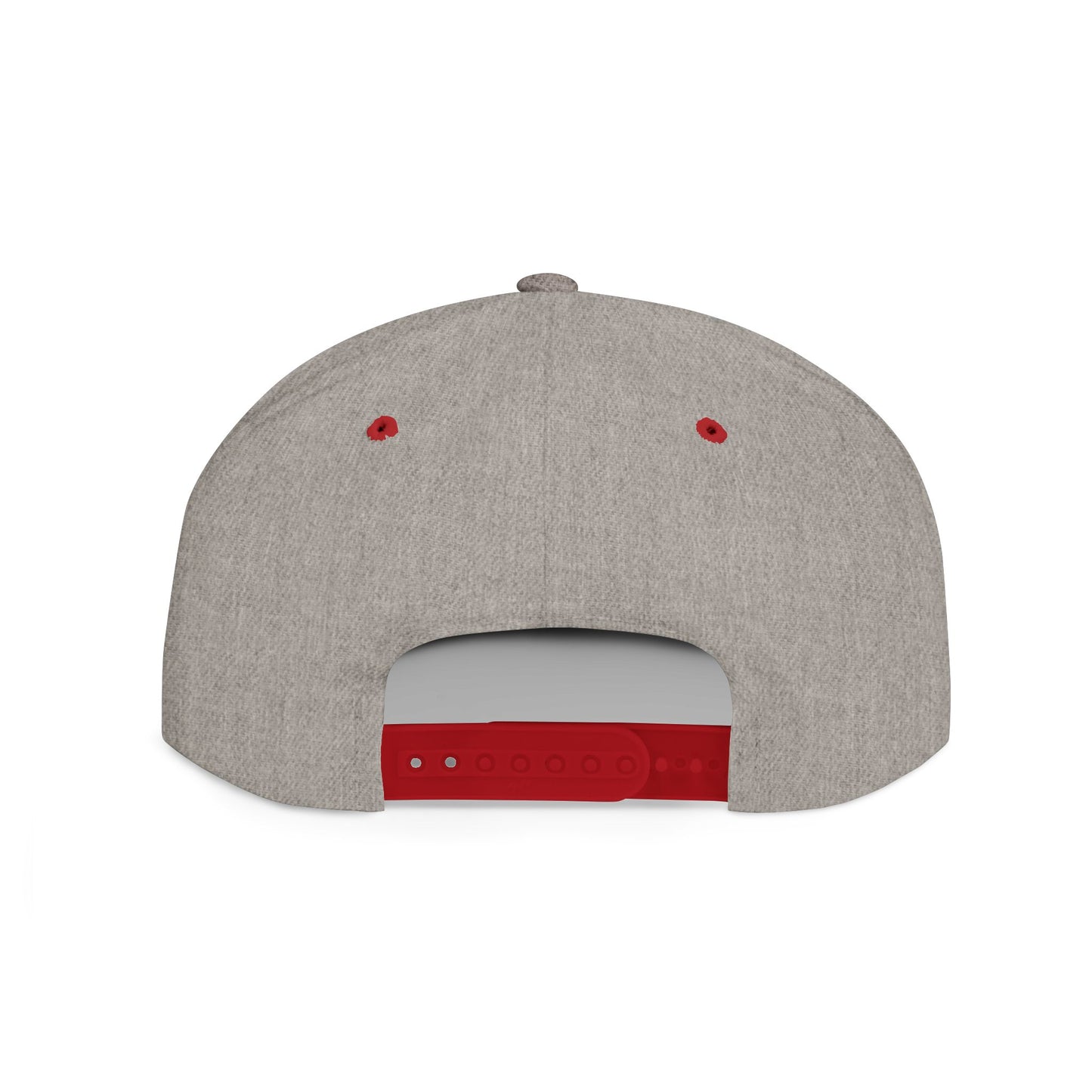 Embroidery Flat Bill Snapback Hat Black Font