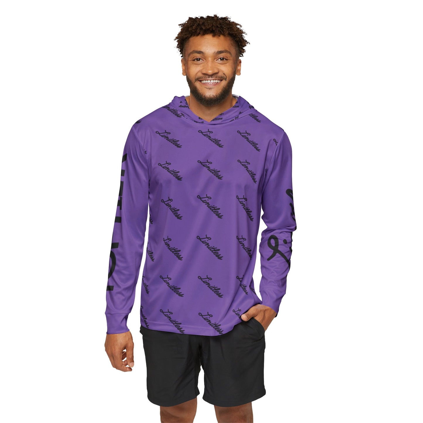 Light Purple AOP Limitless Sports Warmup Hoodie