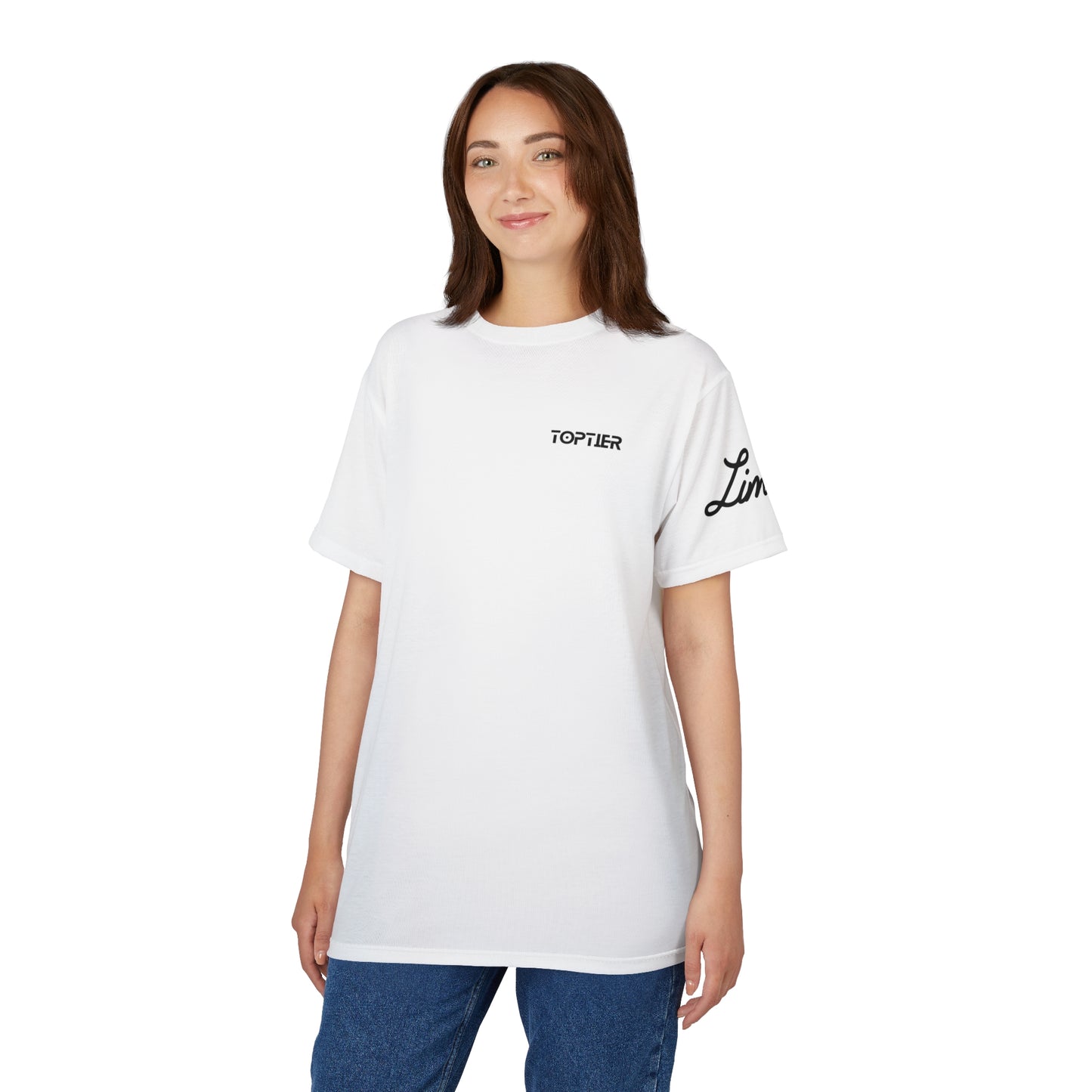 Top Tier Workout Shirt - White Limitless