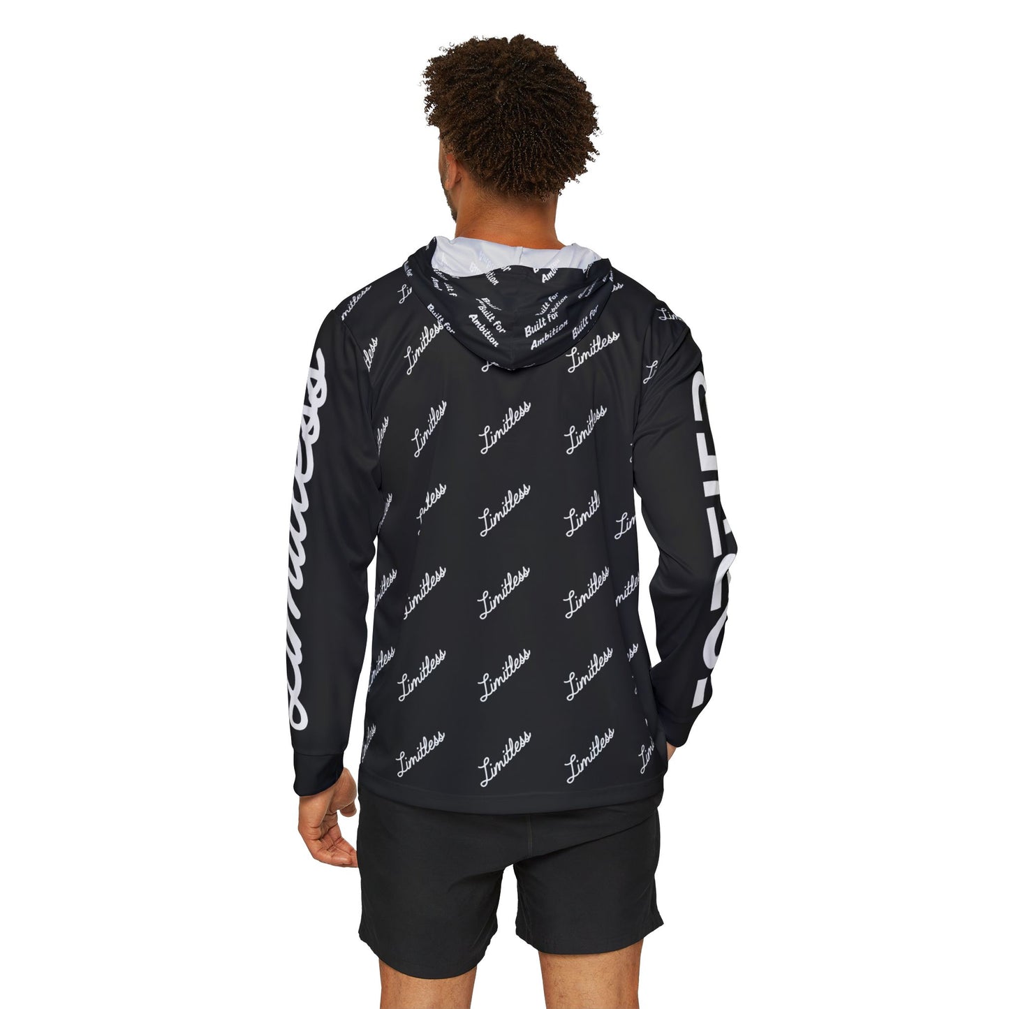 Black AOP Limitless Sports Warmup Hoodie