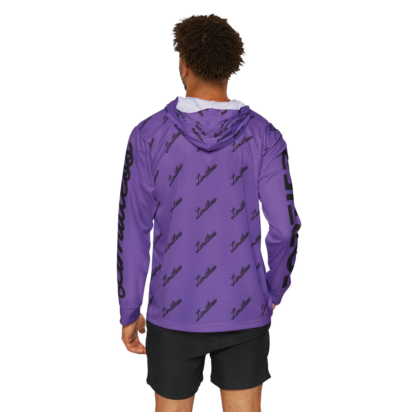 Light Purple AOP Limitless Sports Warmup Hoodie