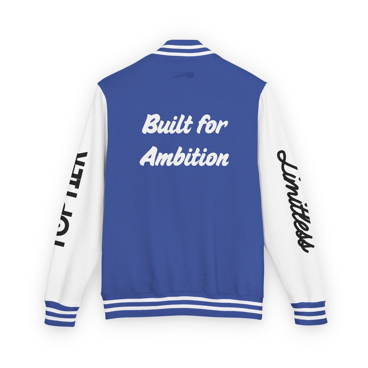 Heavyweight Letterman Jacket White Font