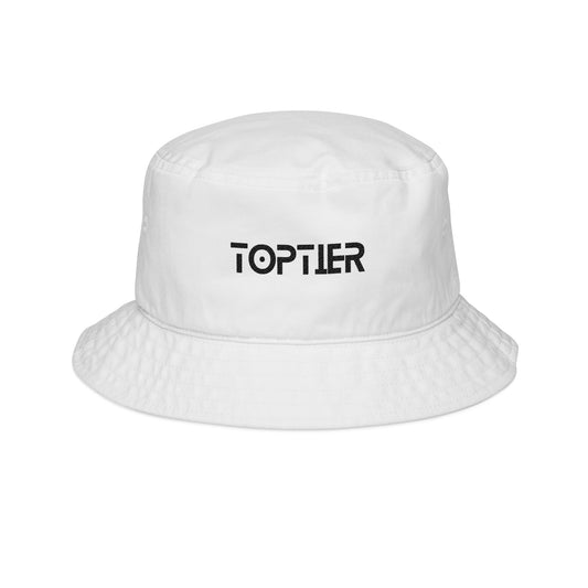 Embroidered Bucket Hat Black Font