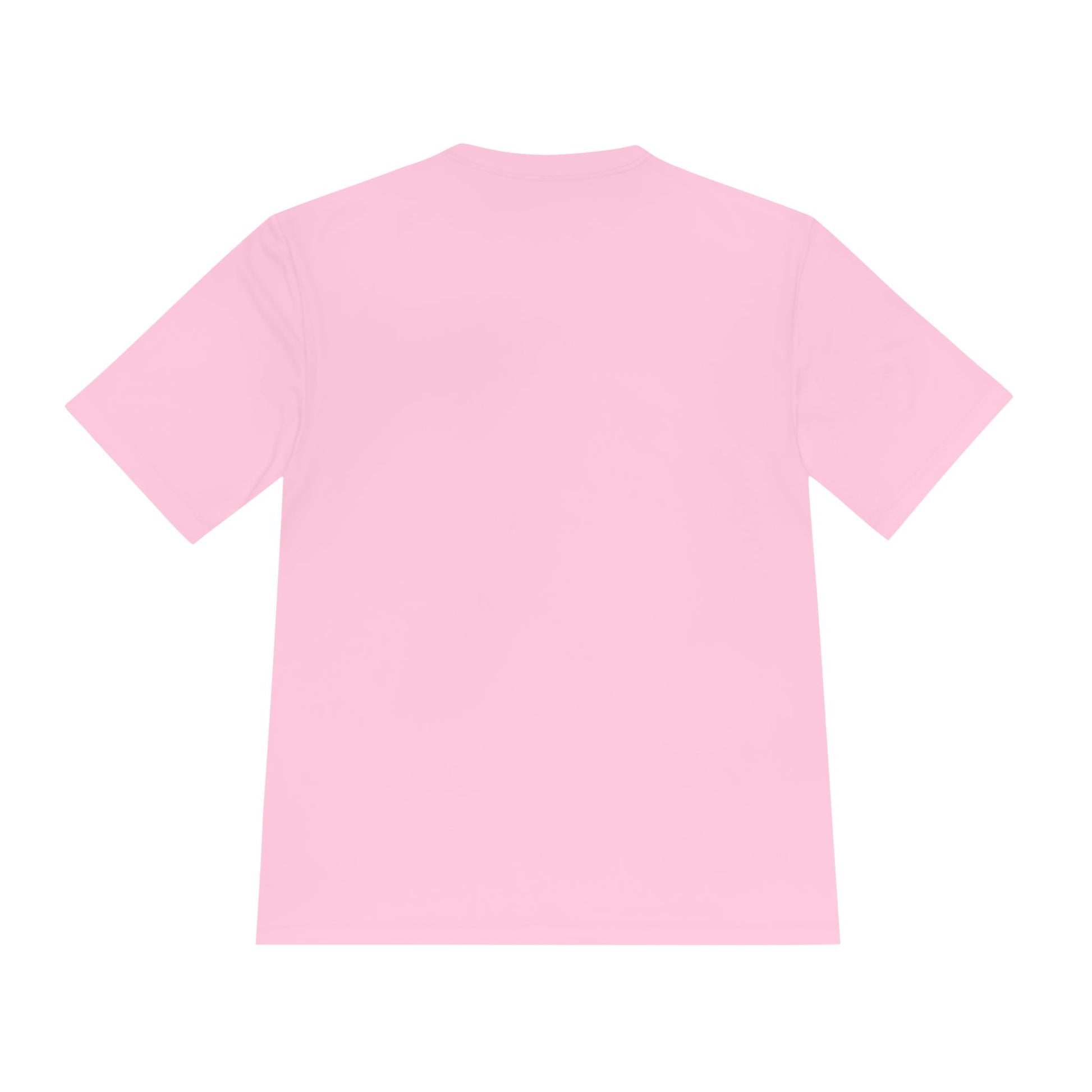 White Top Tier Performance Tee T-shirt by Printify, featuring a comfortable fit and minimalist design on a plain background.