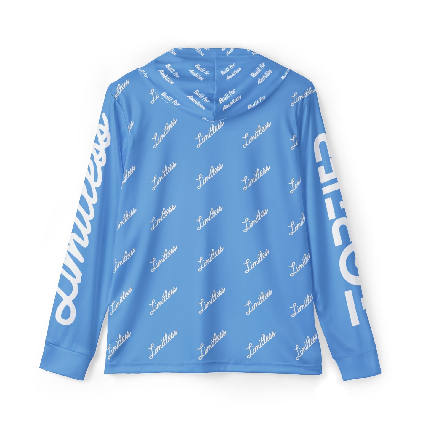 Light Blue AOP Performance Hoodie - Top Tier Apparel