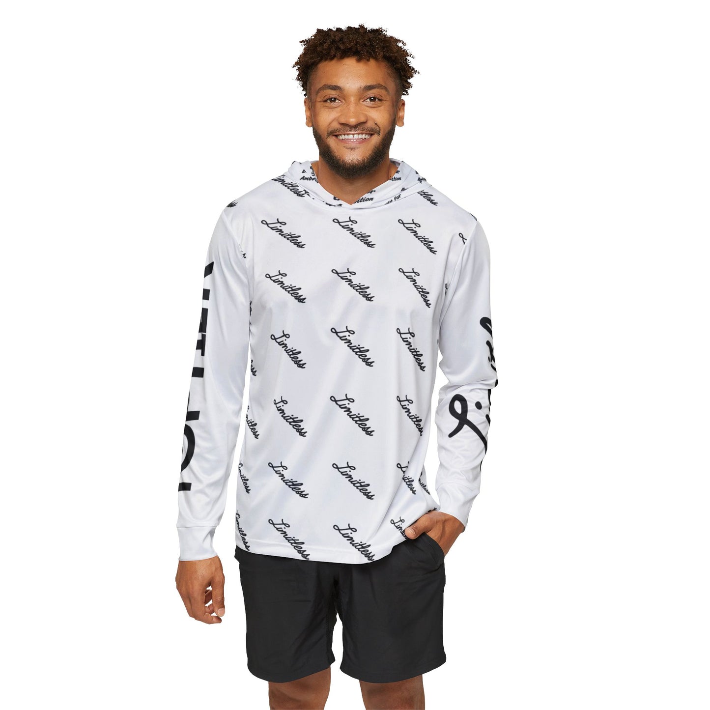 White AOP Performance Hoodie - Top Tier Apparel
