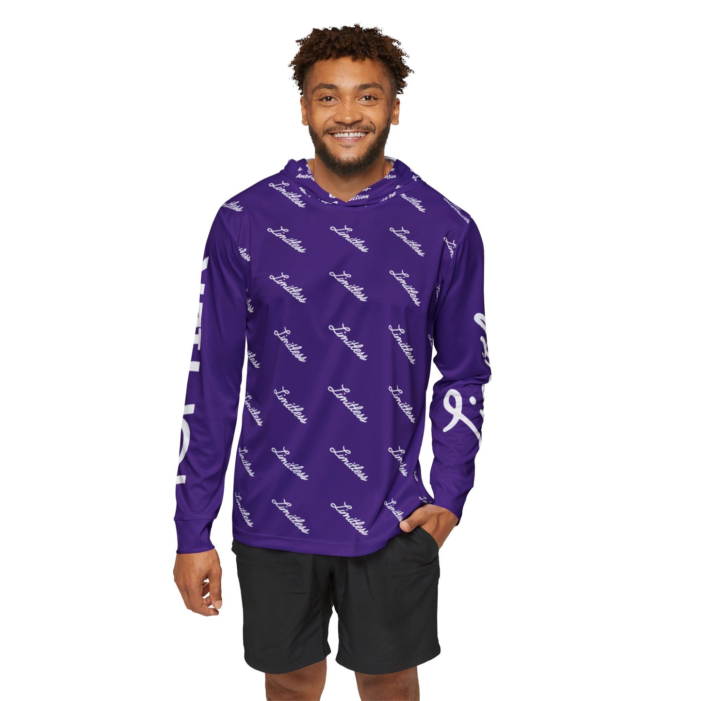 Purple AOP Limitless Performance Hoodie - Top Tier Apparel