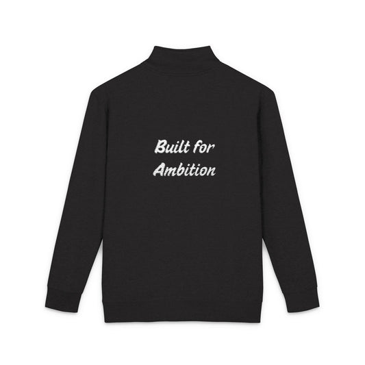 Built for Ambition Embroidery Fleece Pullover White Font