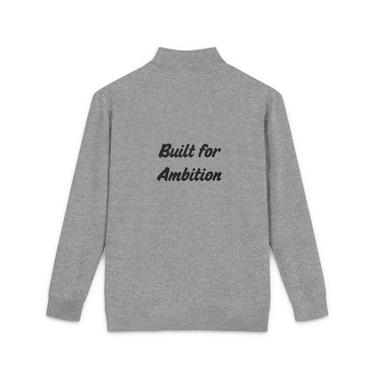 Built for Ambition Embroidery Fleece Pullover Black Font