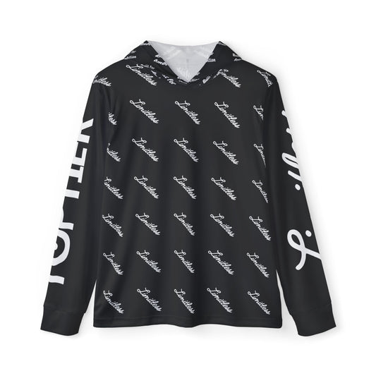 Black AOP Limitless Sports Warmup Hoodie