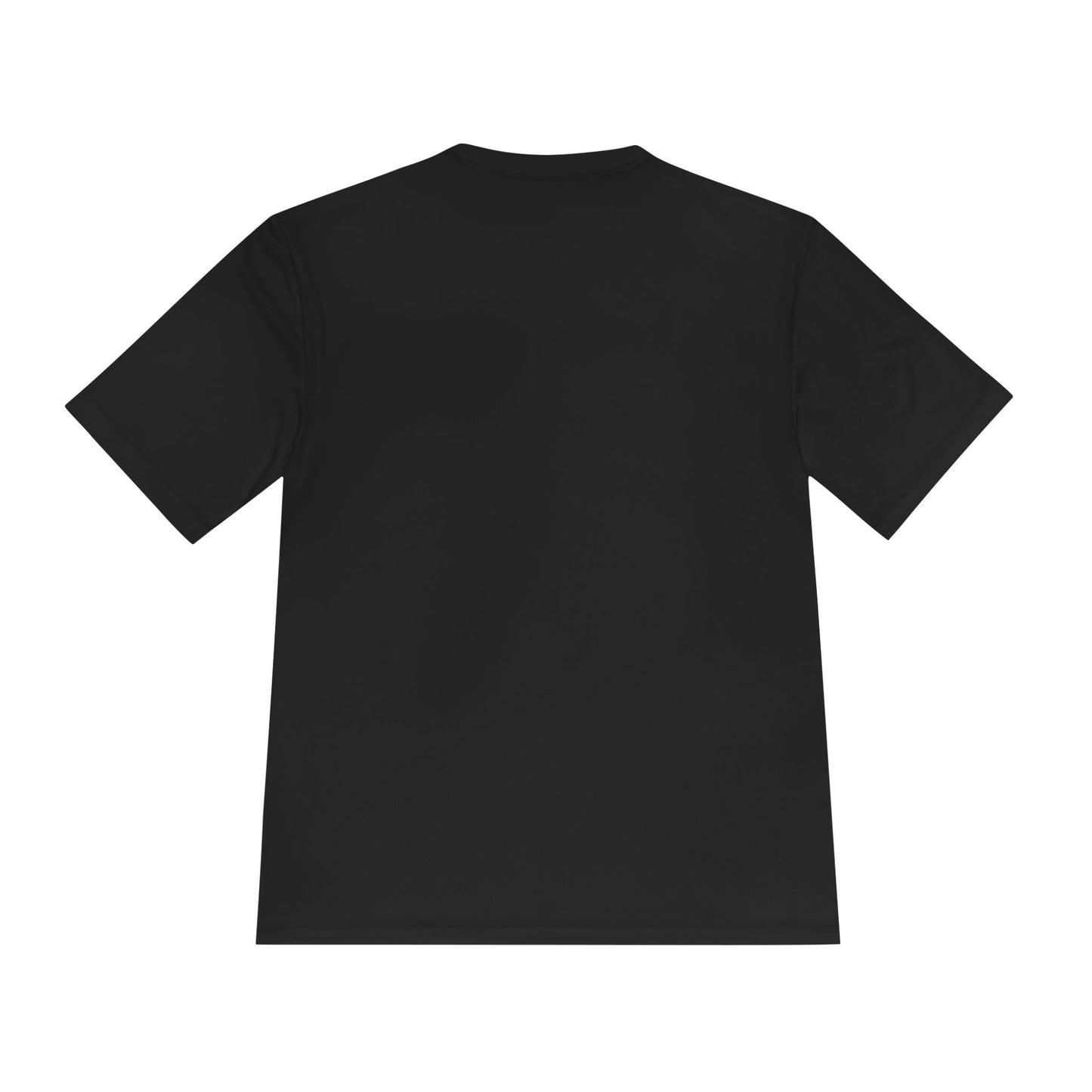 Printify Top Tier Performance T-Shirt displayed flat, showcasing the fabric and design details of the performance athletic tee.