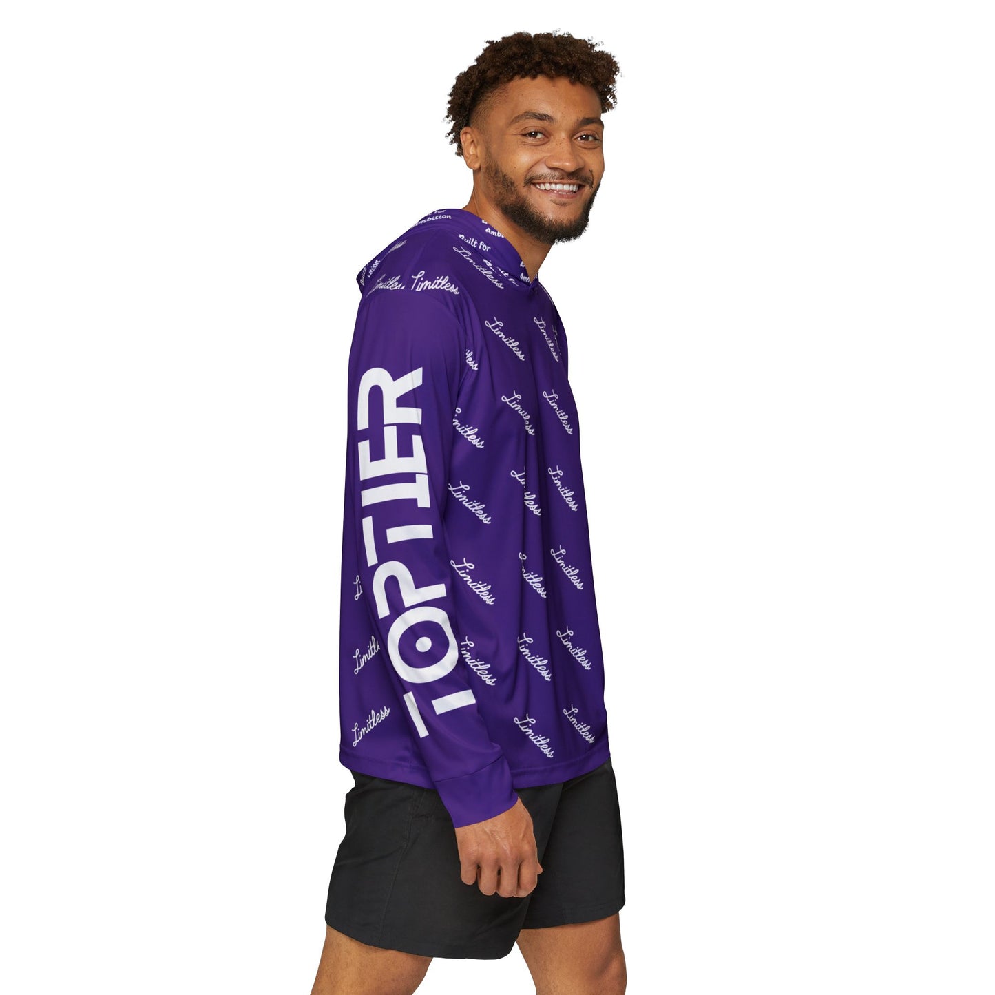 Purple AOP Limitless Performance Hoodie - Top Tier Apparel
