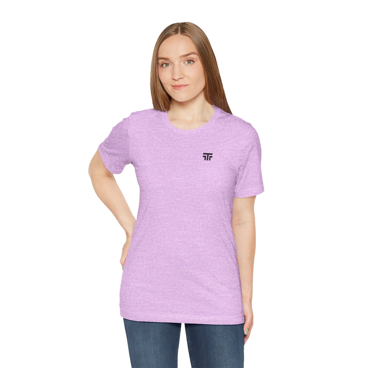 Printify Top Tier Core Tee T-shirt in black with a classic crew neck and short sleeves, displayed flat on a white background.