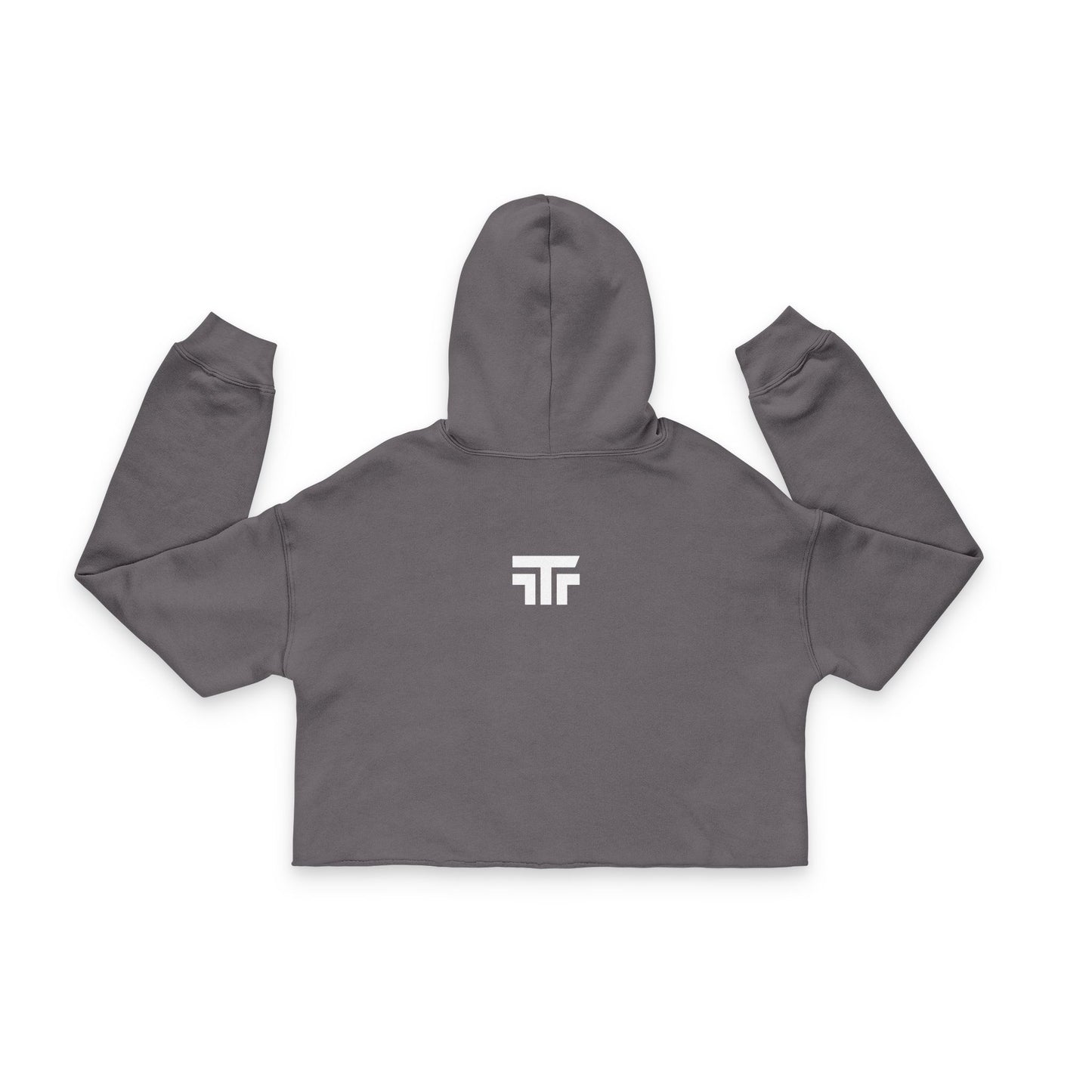 Printify Crop Top Hoodie Gymrat, lightweight hoodie with cropped design and gym-inspired print, perfect for casual workouts