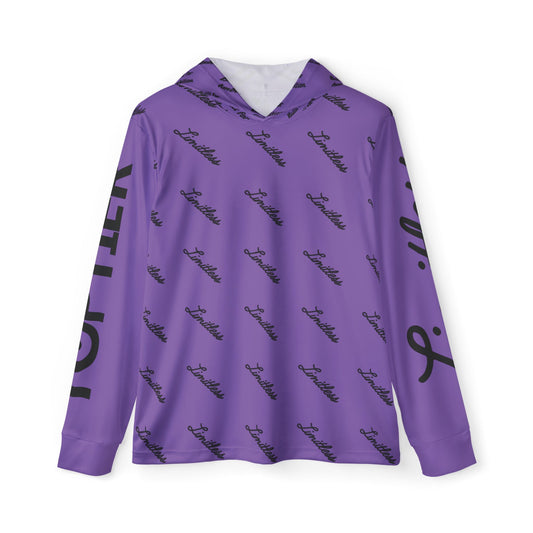 Light Purple AOP Limitless Sports Warmup Hoodie