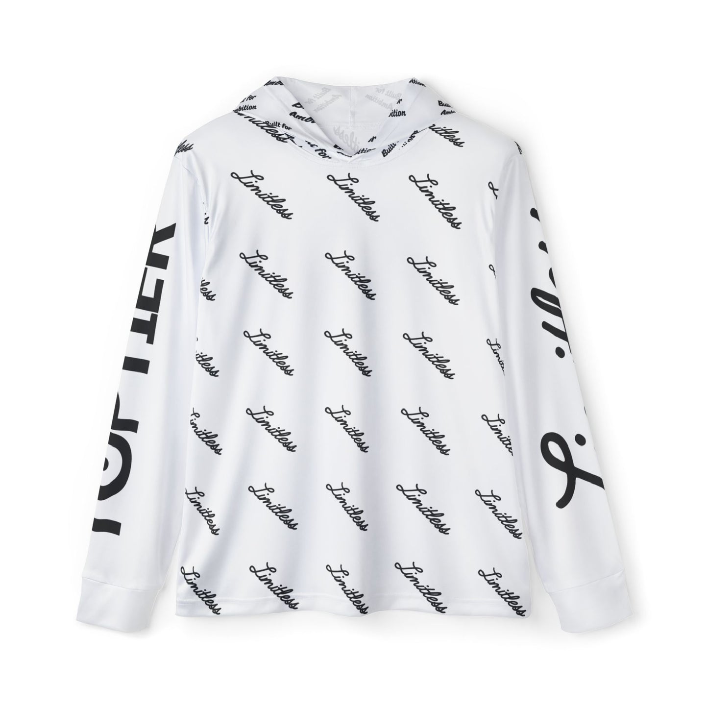 White AOP Performance Hoodie - Top Tier Apparel