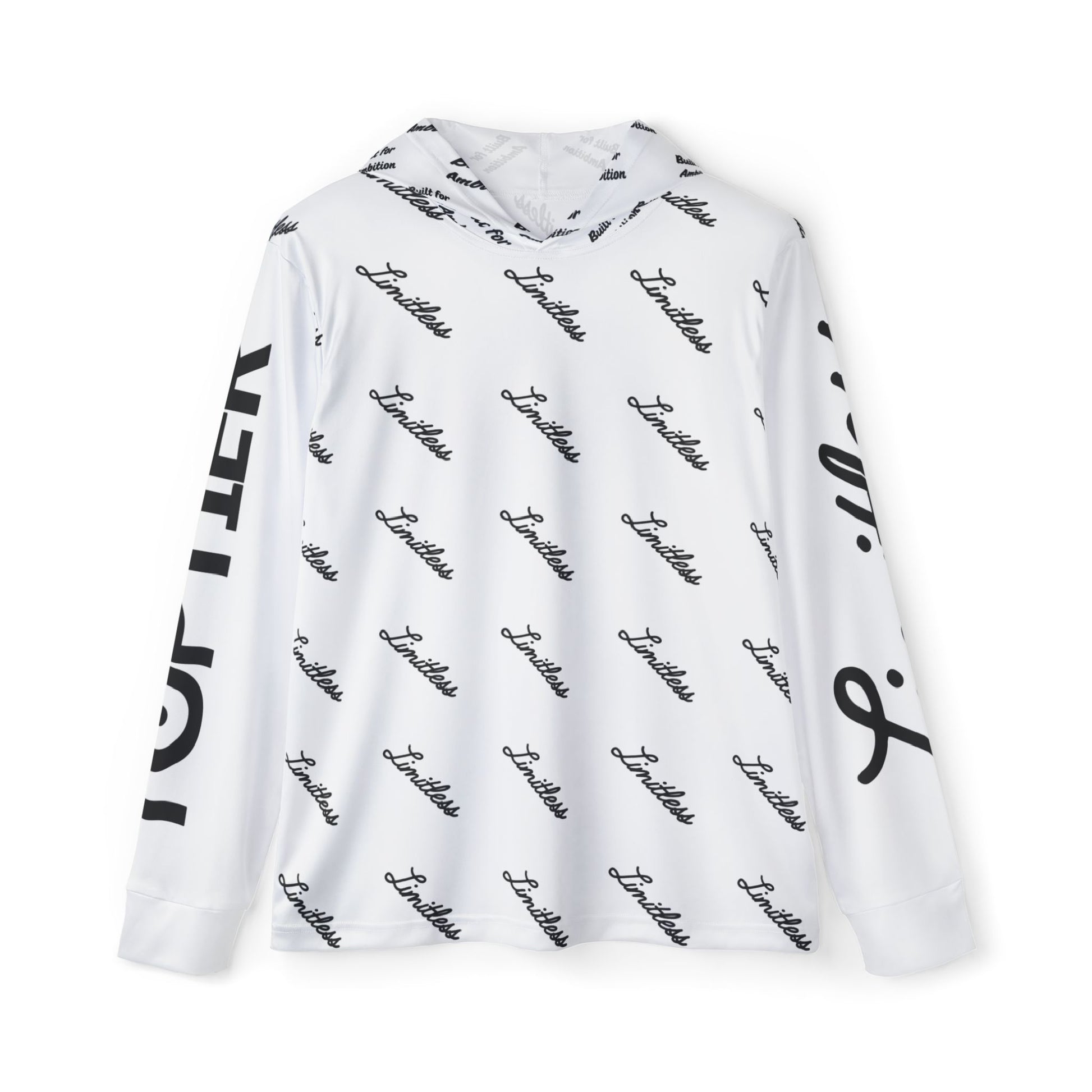 White AOP Performance Hoodie - Top Tier Apparel