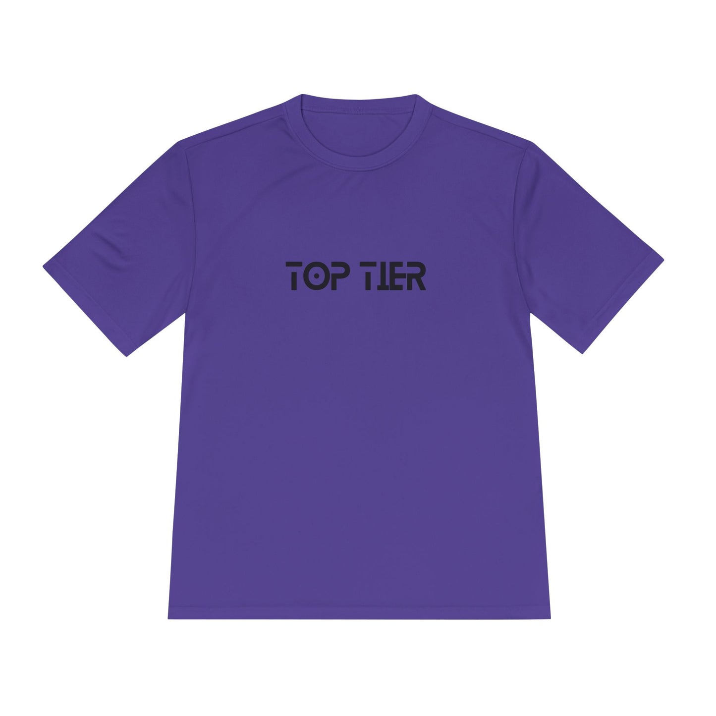 Printify Top Tier Performance Tee, men's athletic T-shirt in black with moisture-wicking fabric and athletic fit.
