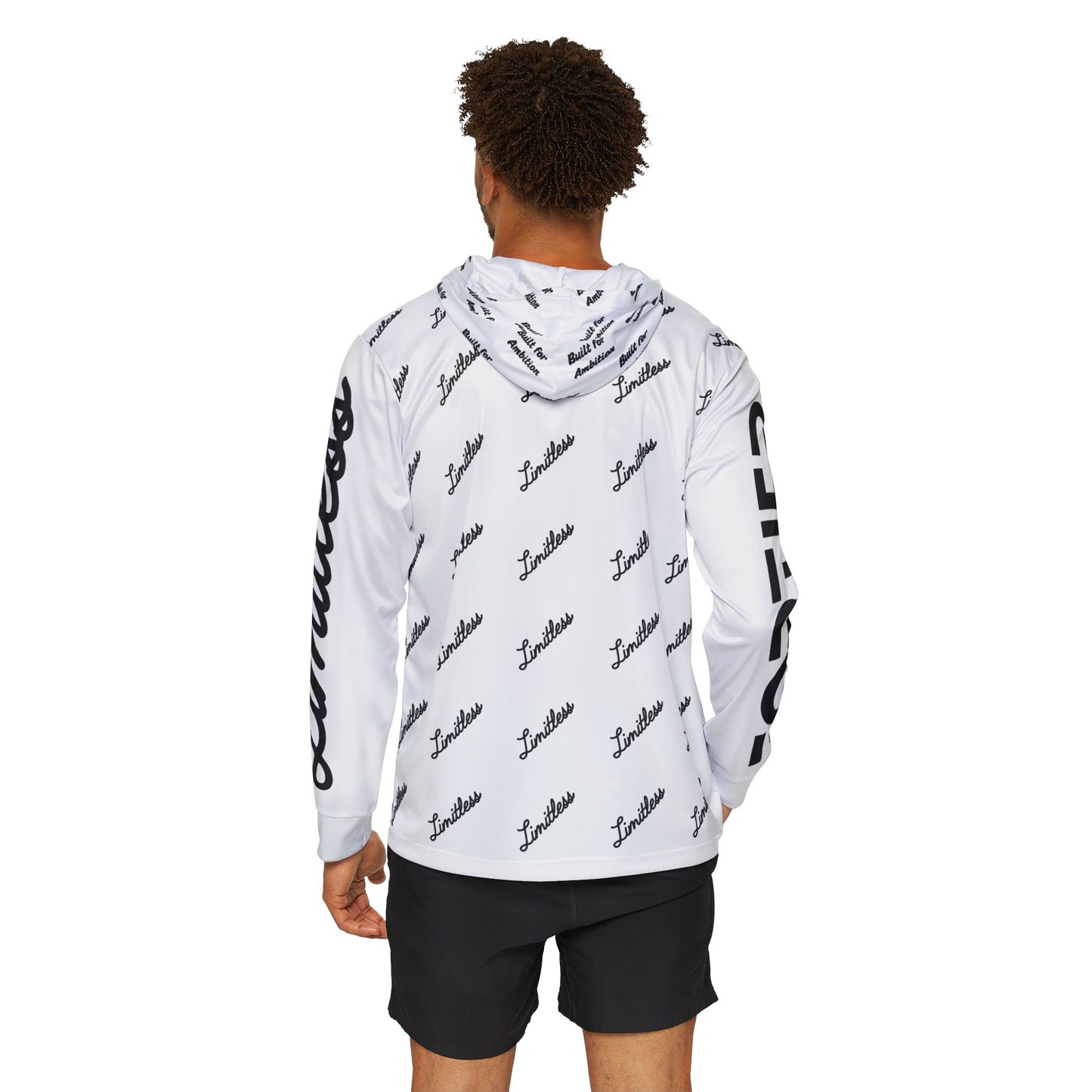 White AOP Performance Hoodie - Top Tier Apparel