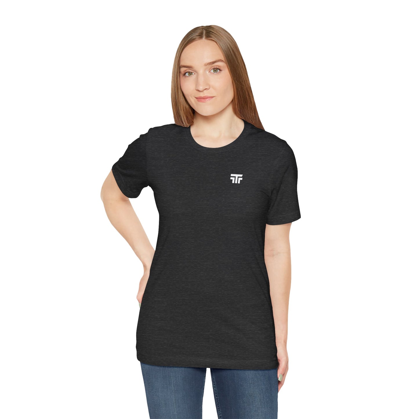 Printify Top Tier Core Tee, a classic unisex T-shirt with a comfortable fit, displayed on a plain background.