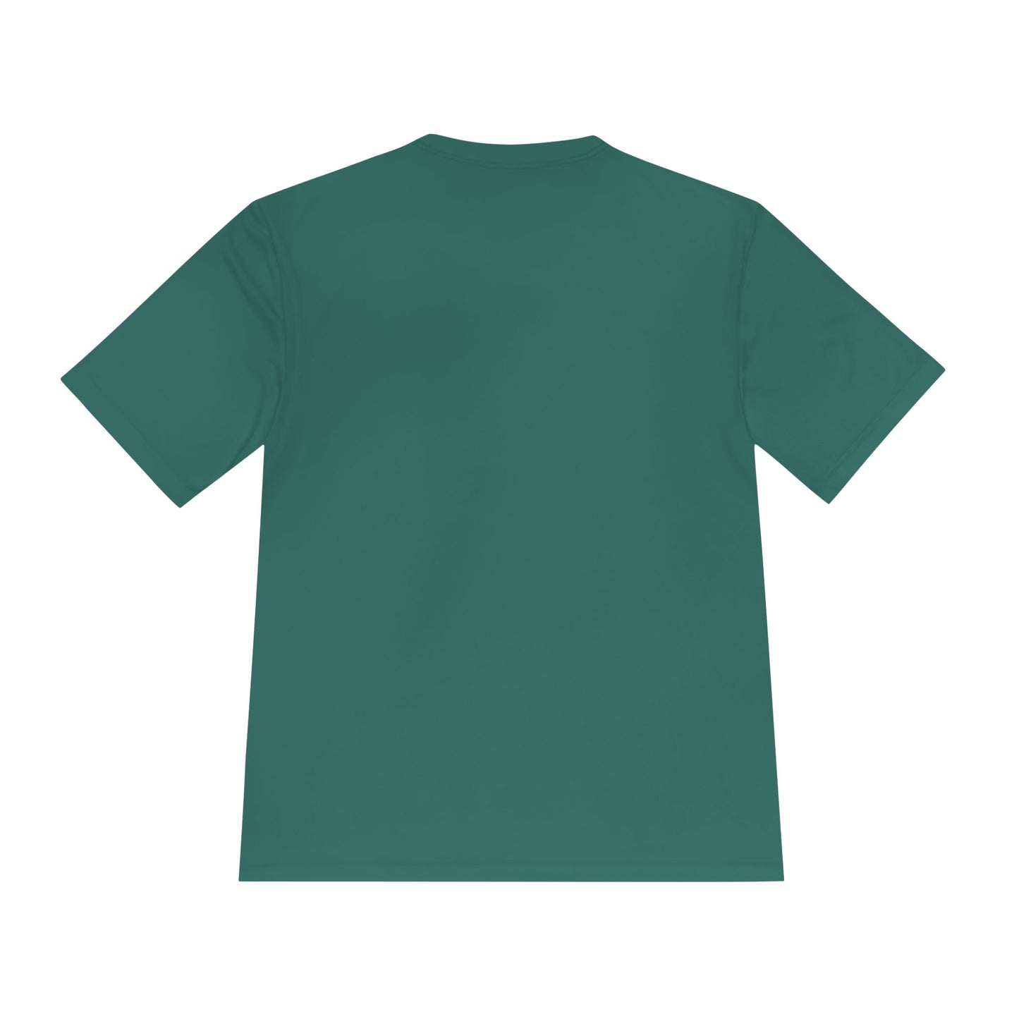 Printify Top Tier Performance Tee, a men's athletic T-shirt in black with logo detail, made from moisture-wicking fabric.