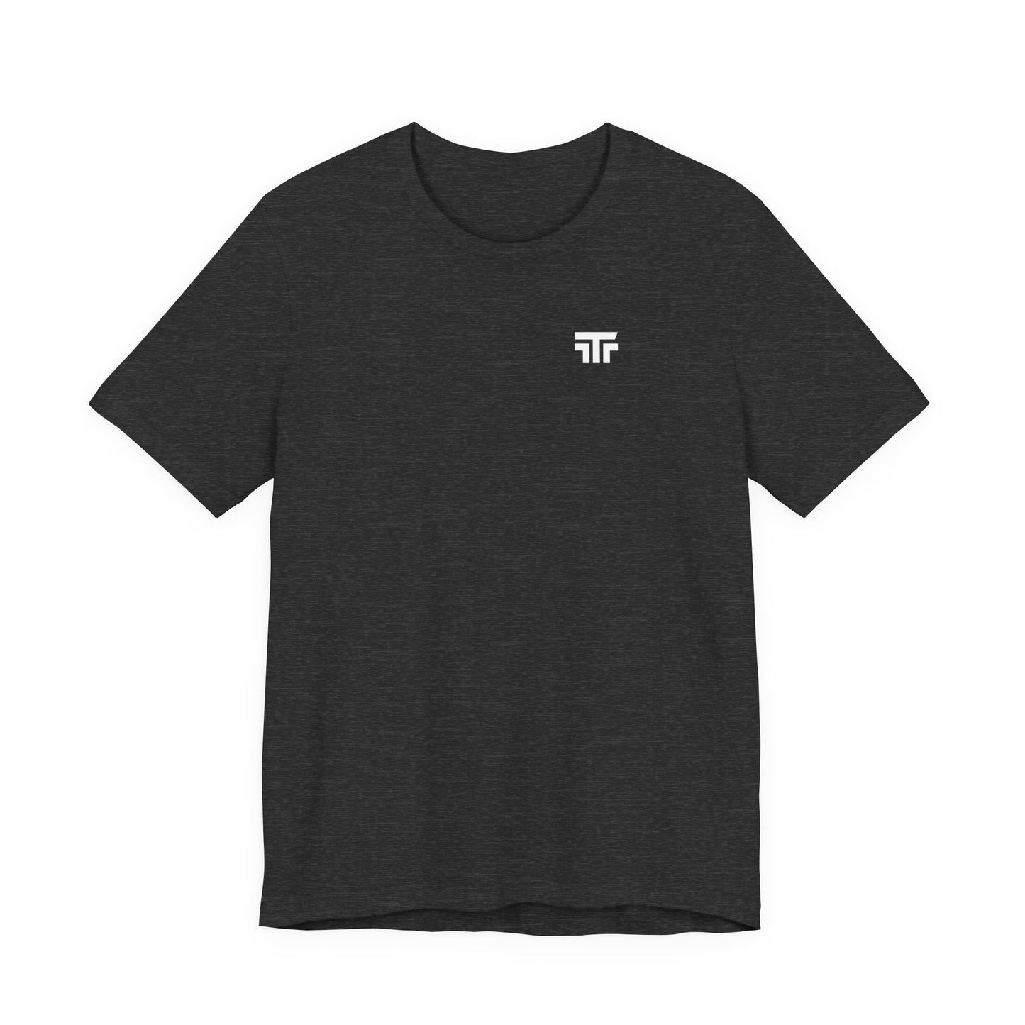 White Top Tier Core Tee by Printify, a classic crew-neck T-shirt with a comfortable fit and smooth fabric.
