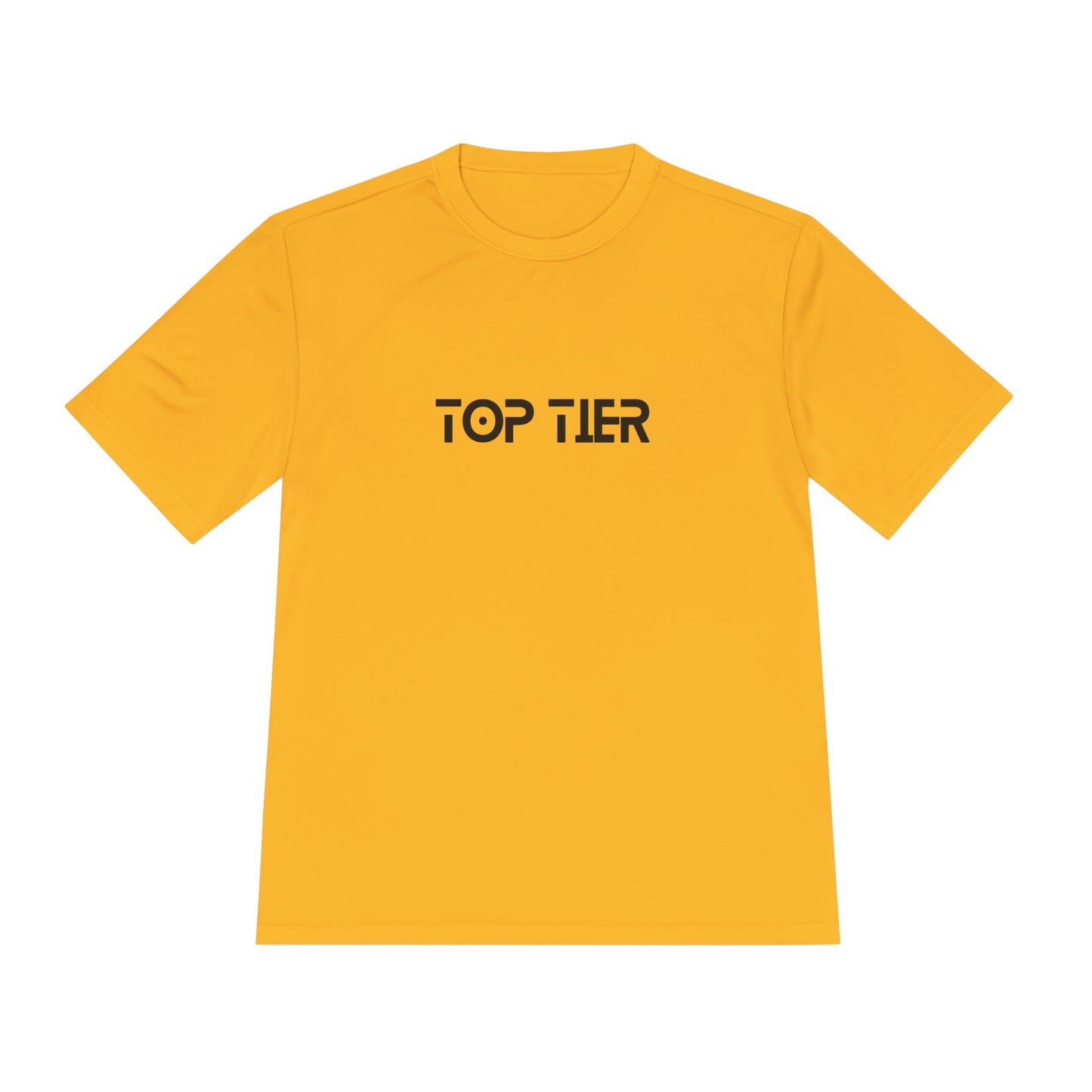Printify Top Tier Performance T-Shirt featuring a sleek design and comfortable fit, shown in a close-up view.