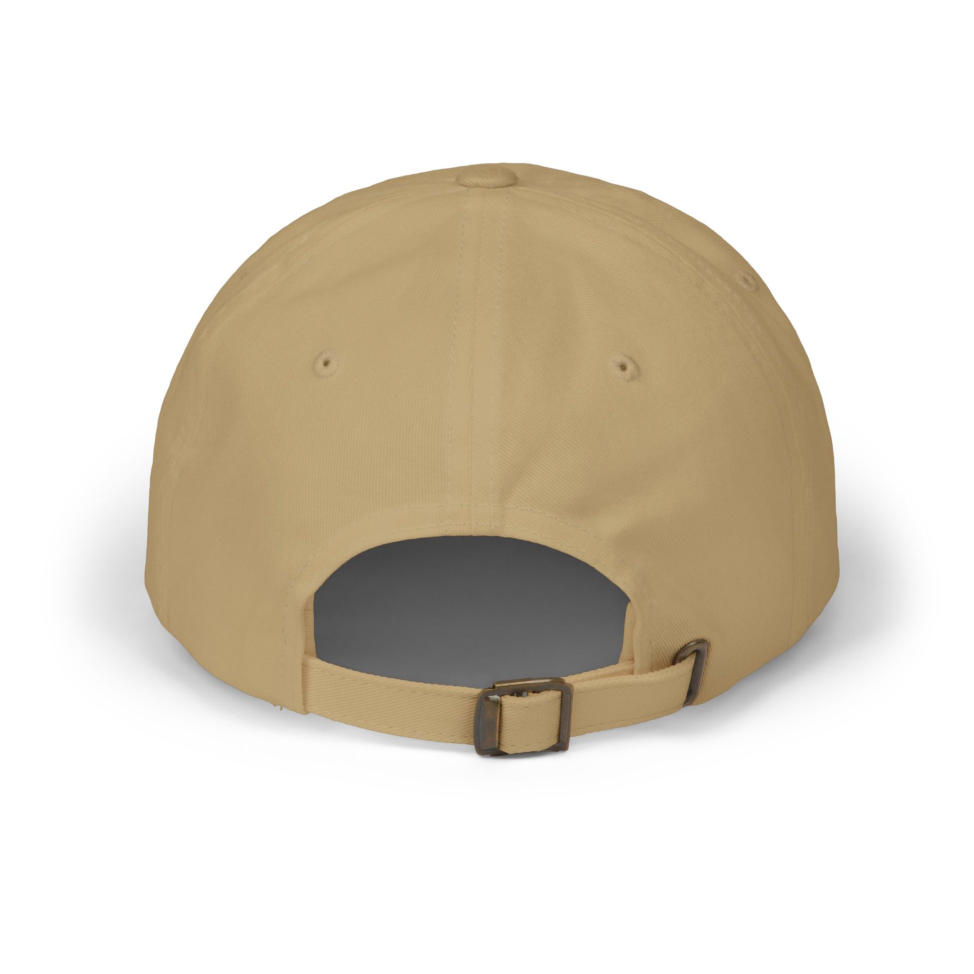 Black Built for Ambition dad cap hat by Printify with adjustable strap and embroidered text on front.
