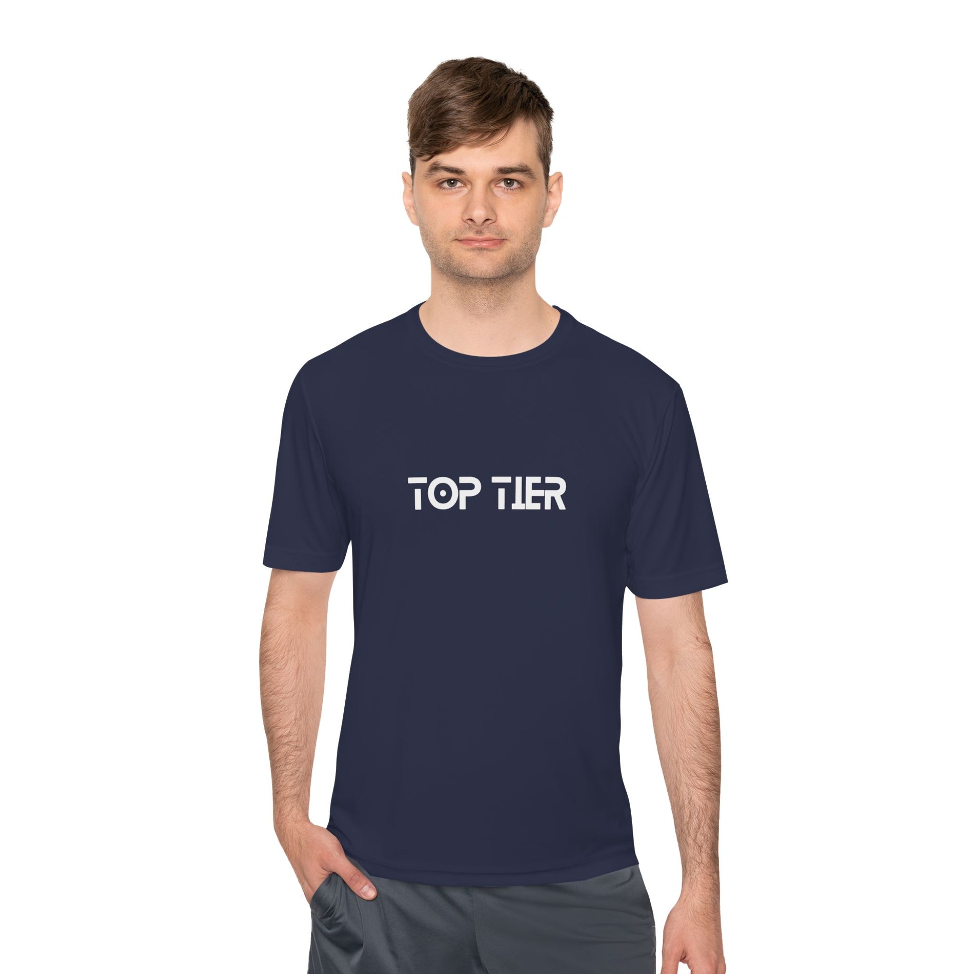 Printify Top Tier Performance T-Shirt featuring a comfortable fit and stylish design, ideal for casual wear.